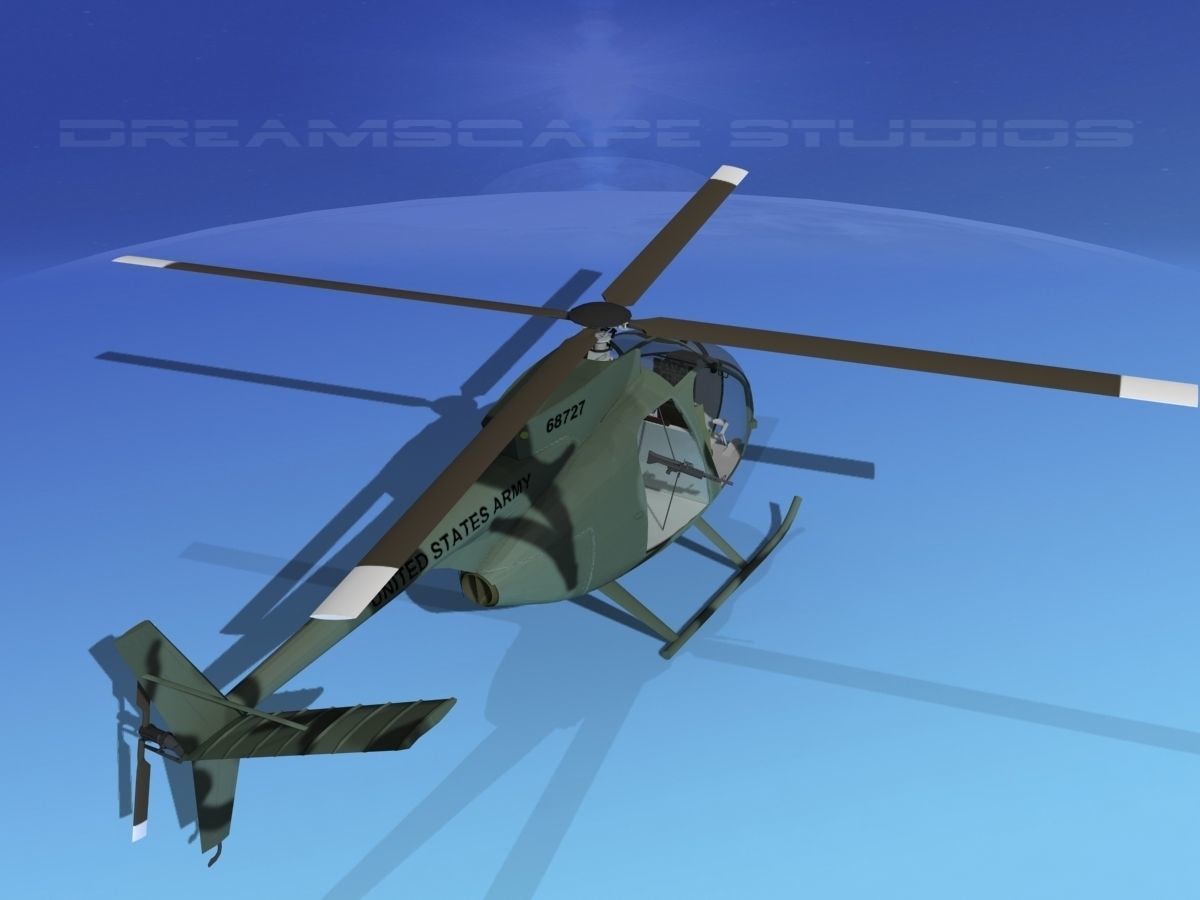 Hughes OH-6 Cayuse V02 3D model_6