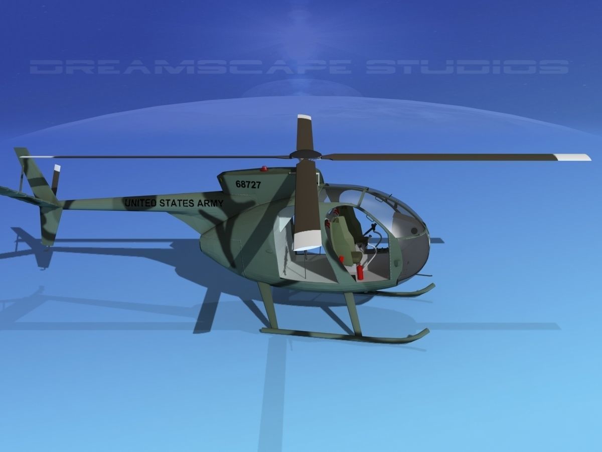 Hughes OH-6 Cayuse V02 3D model_4