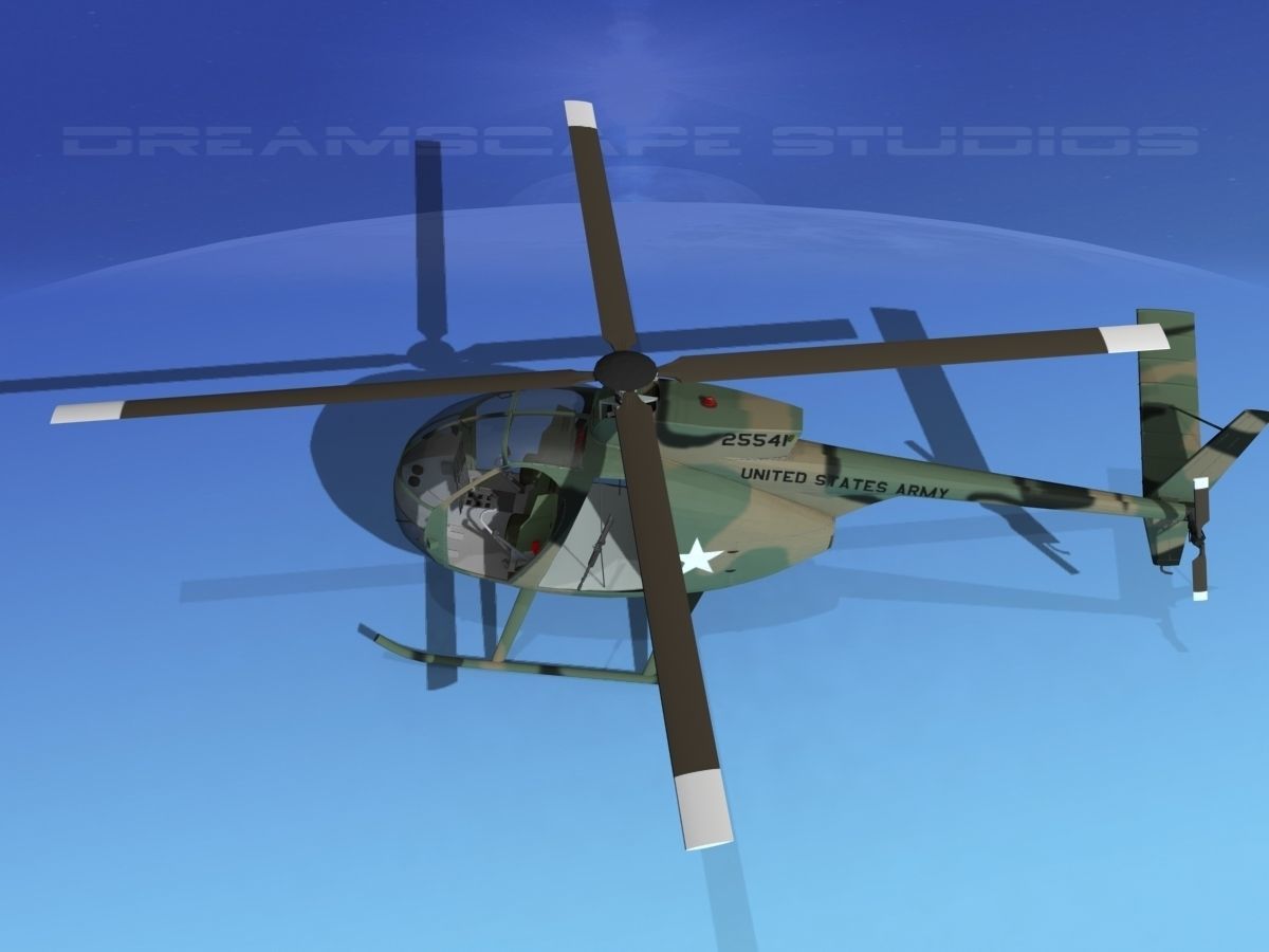 Hughes OH-6 Cayuse V03 3D model_9