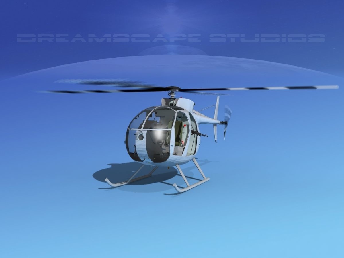 Hughes OH-6 Cayuse V03 3D model_11