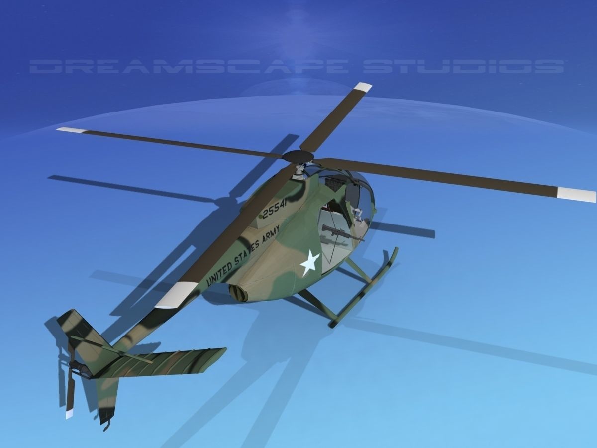 Hughes OH-6 Cayuse V03 3D model_6