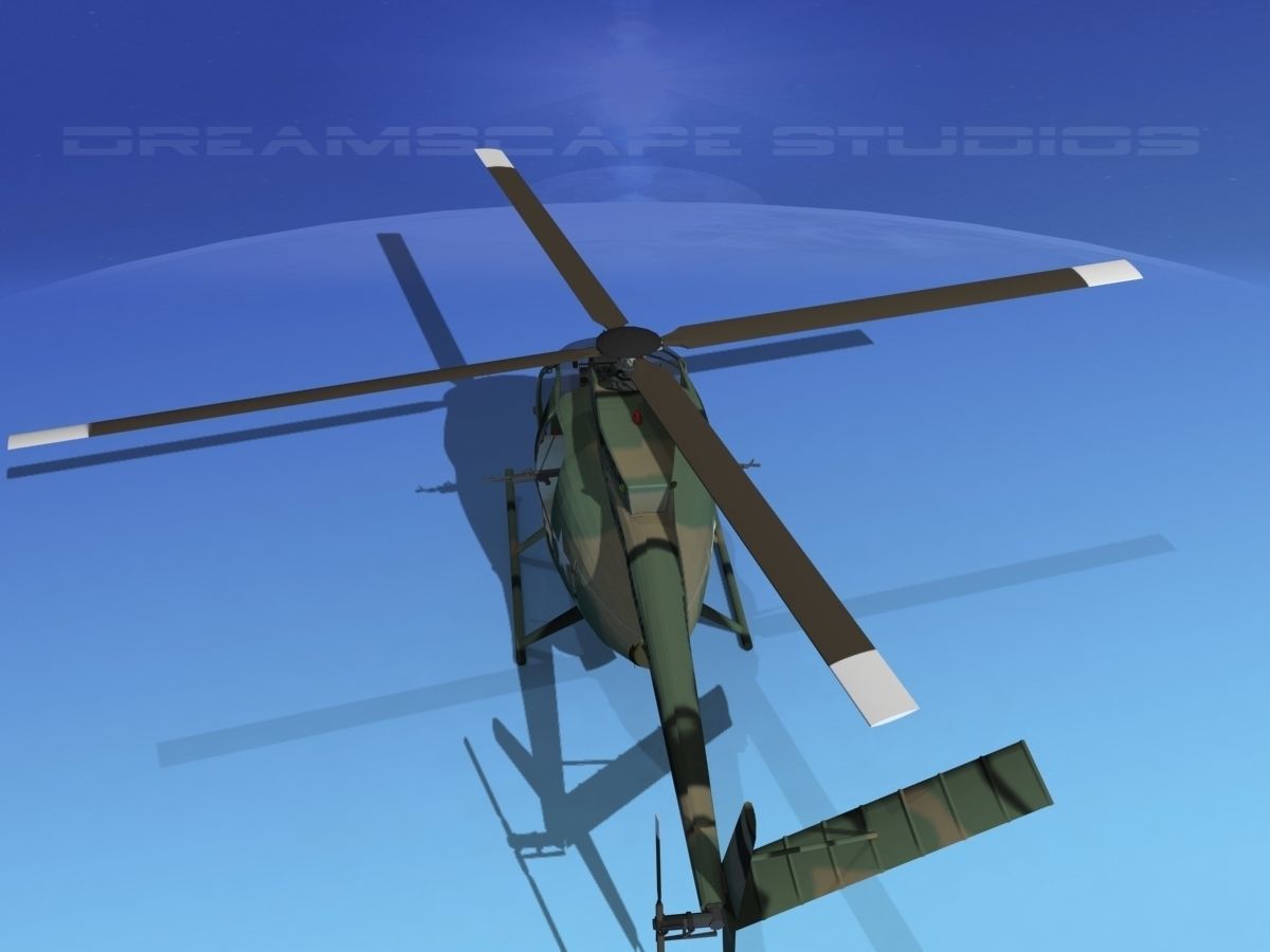 Hughes OH-6 Cayuse V03 3D model_7