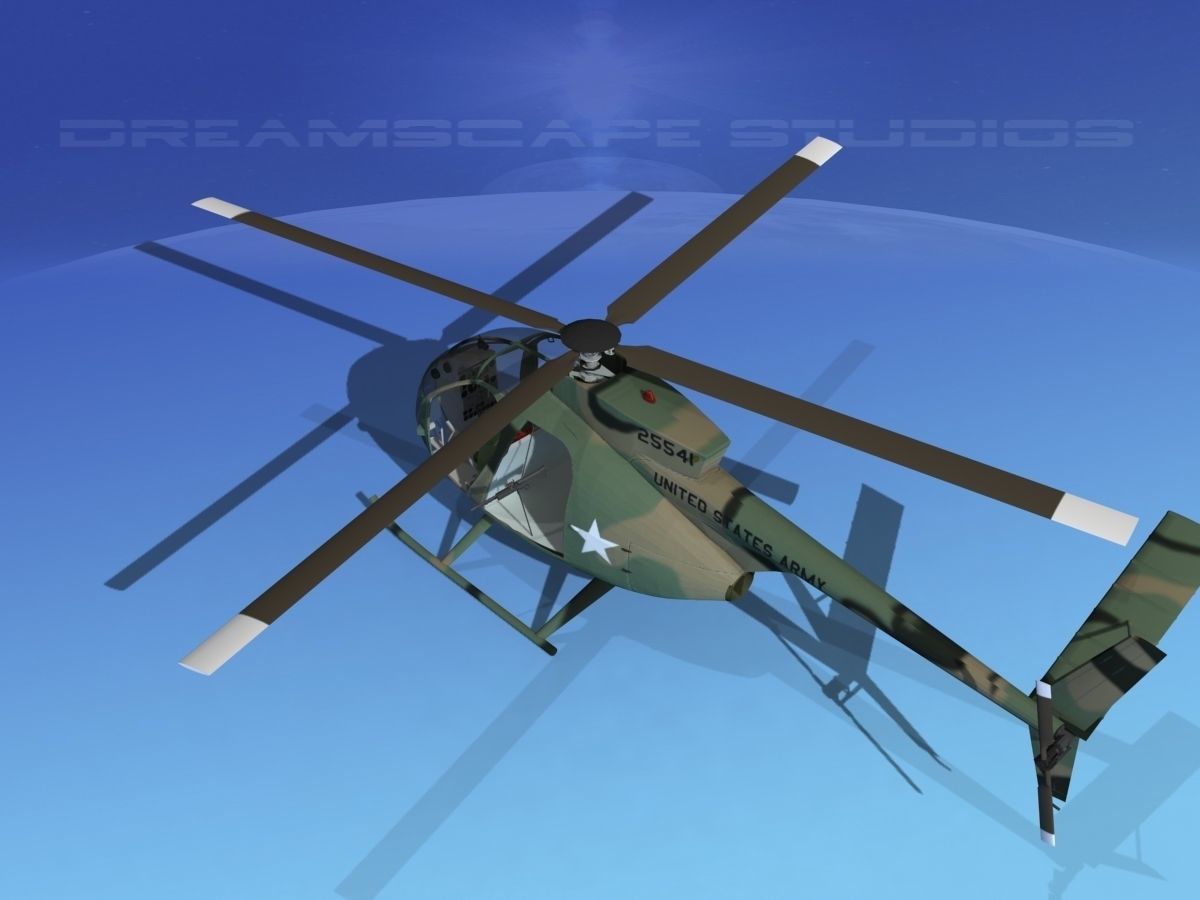 Hughes OH-6 Cayuse V03 3D model_8