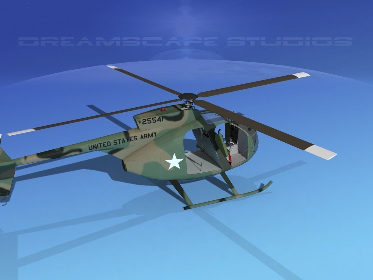 Hughes OH-6 Cayuse V03 3D model_5