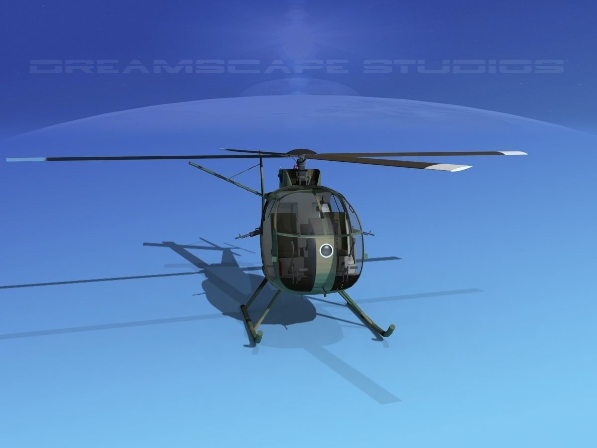 Hughes OH-6 Cayuse V03 3D model_2