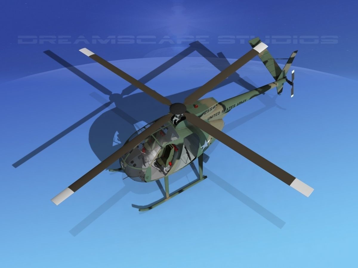 Hughes OH-6 Cayuse V03 3D model_10