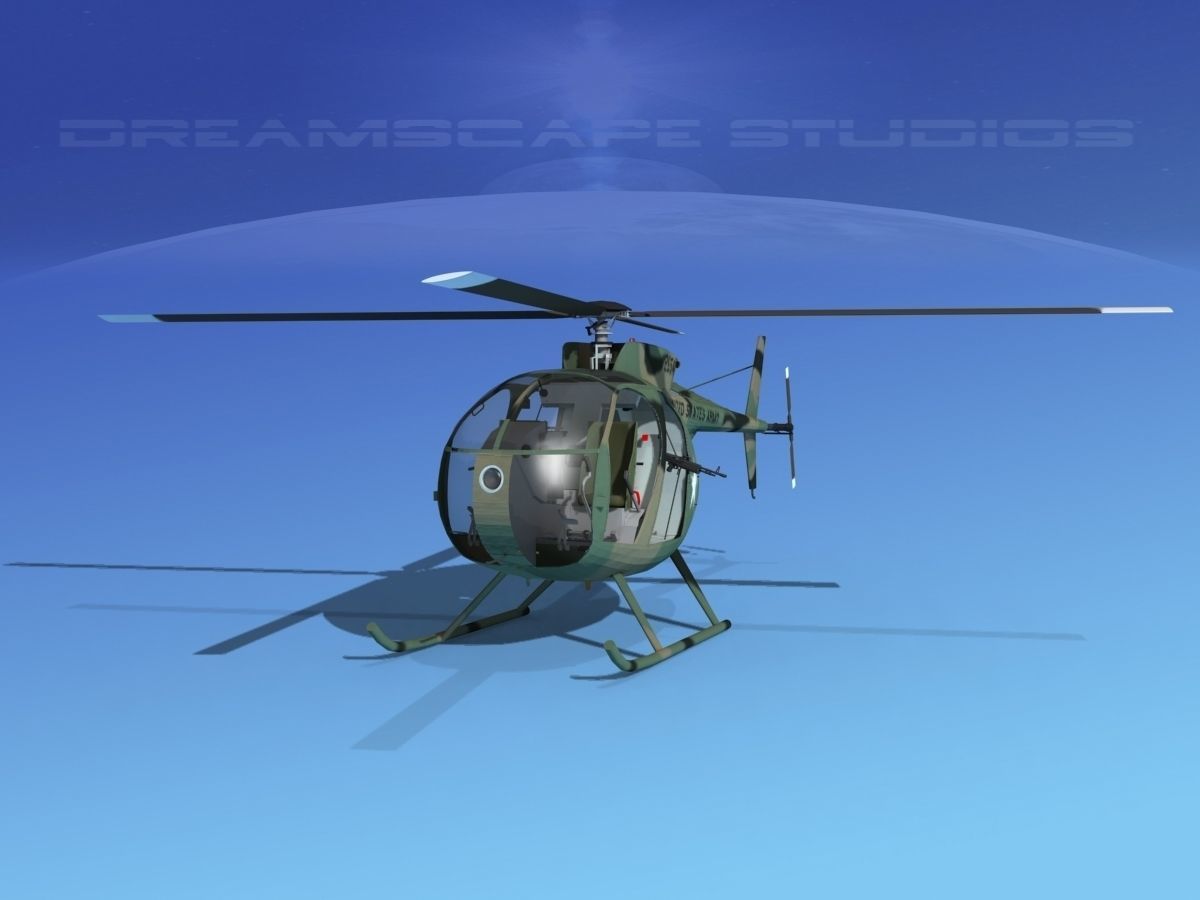 Hughes OH-6 Cayuse V03 3D model_1