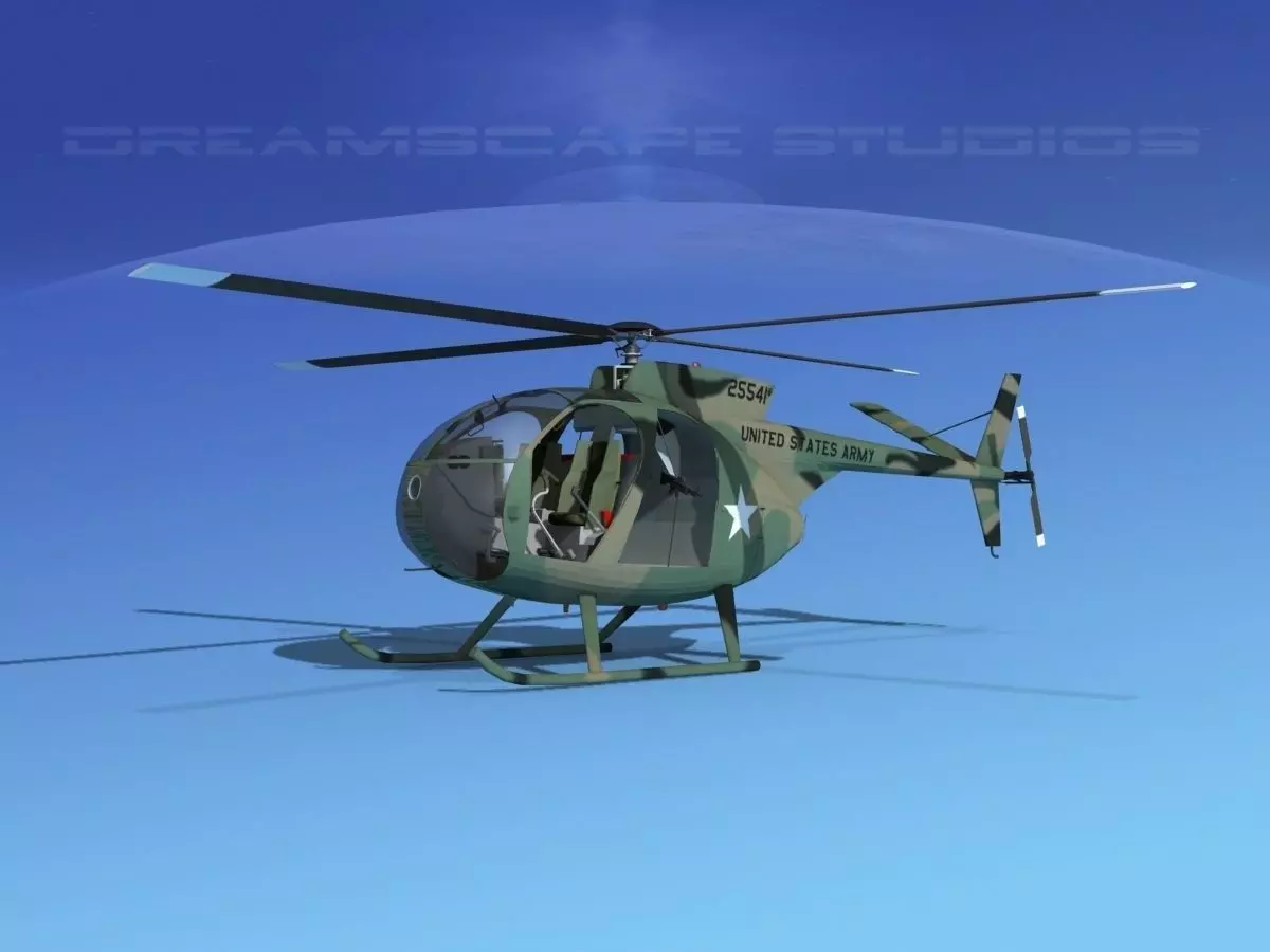 Hughes OH-6 Cayuse V03 3D model_0