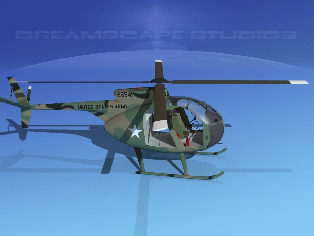 Hughes OH-6 Cayuse V03 3D model_4