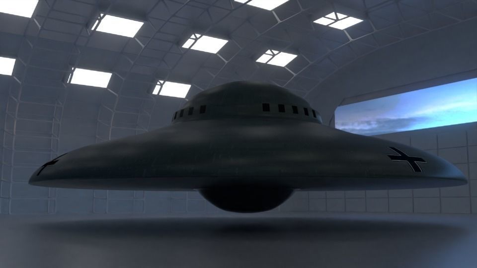 Haunebu 1 ufo 3D model_2