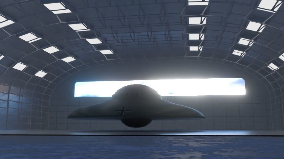 Haunebu 1 ufo 3D model_1