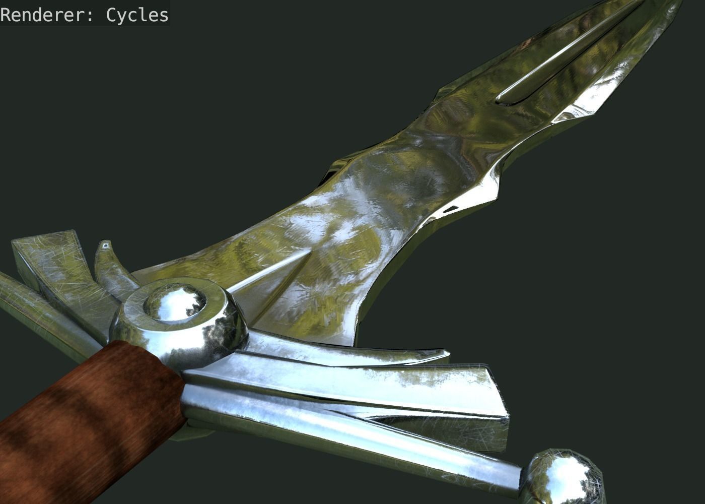 Sword Low-poly 3D model_7