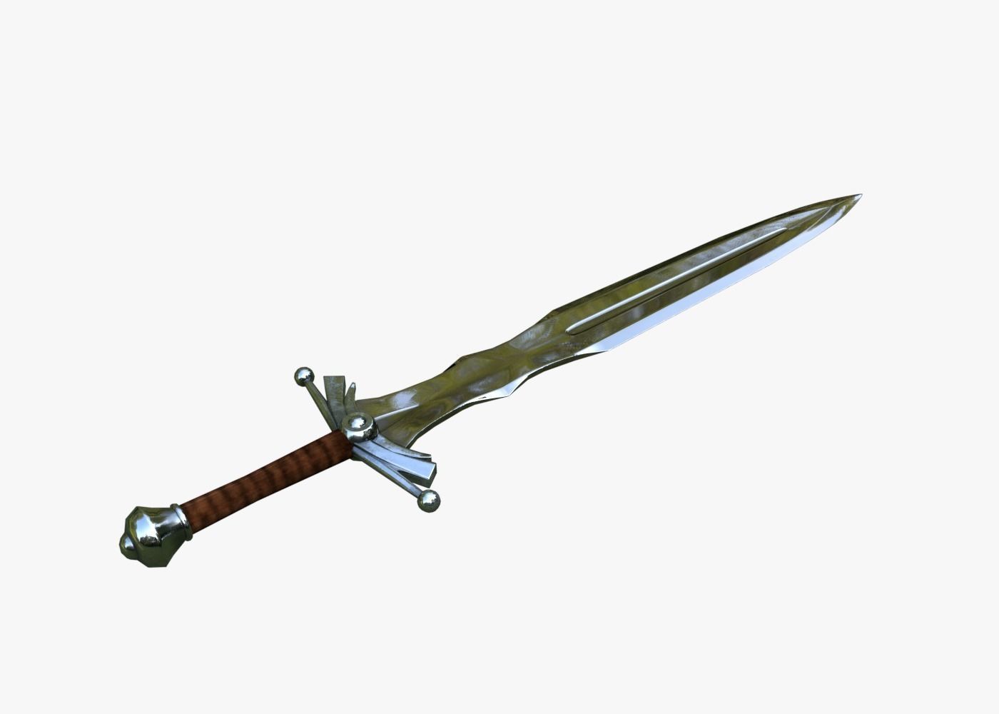 Sword Low-poly 3D model_0