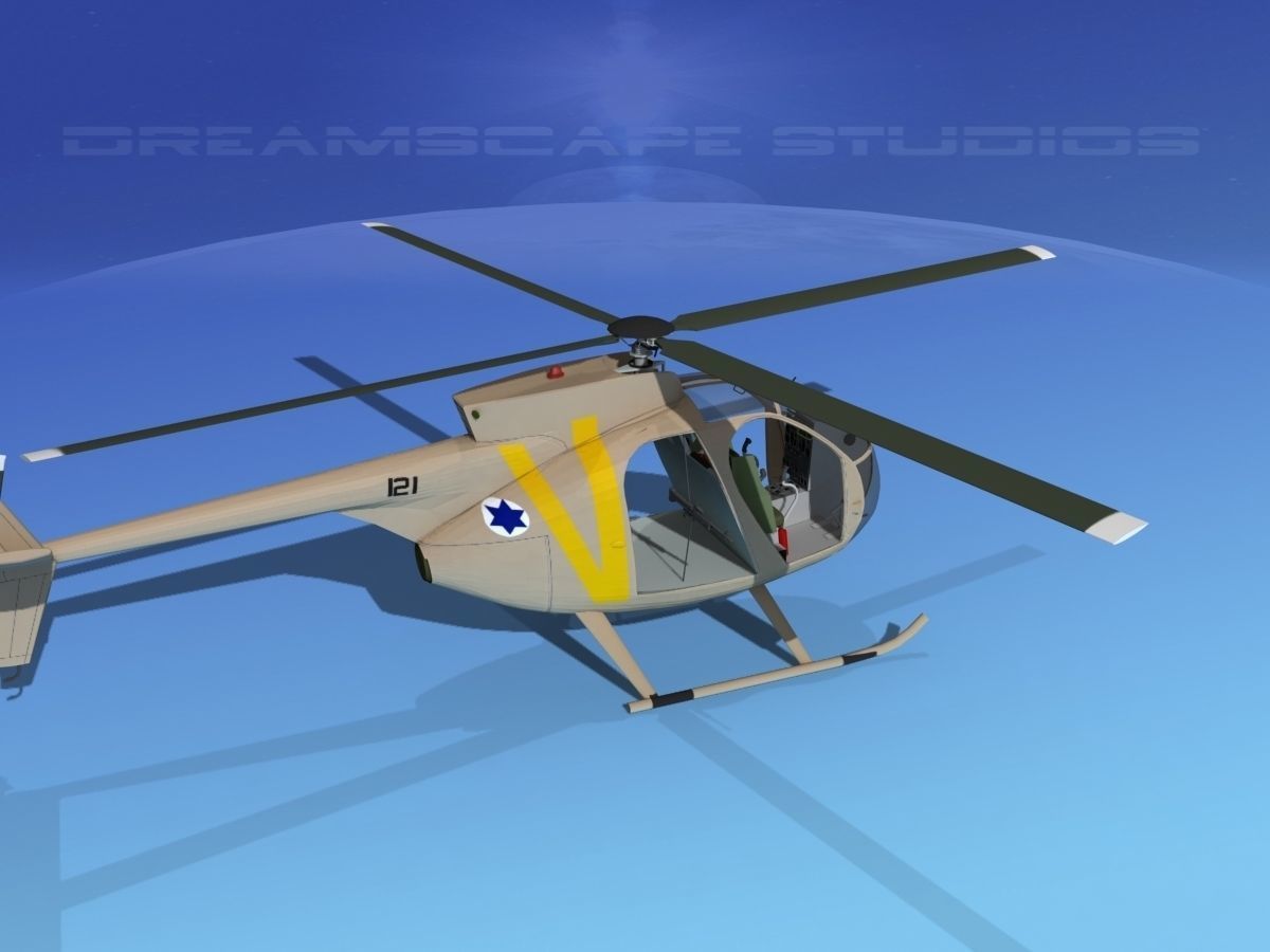 Hughes OH-6 Cayuse V07 3D model_5