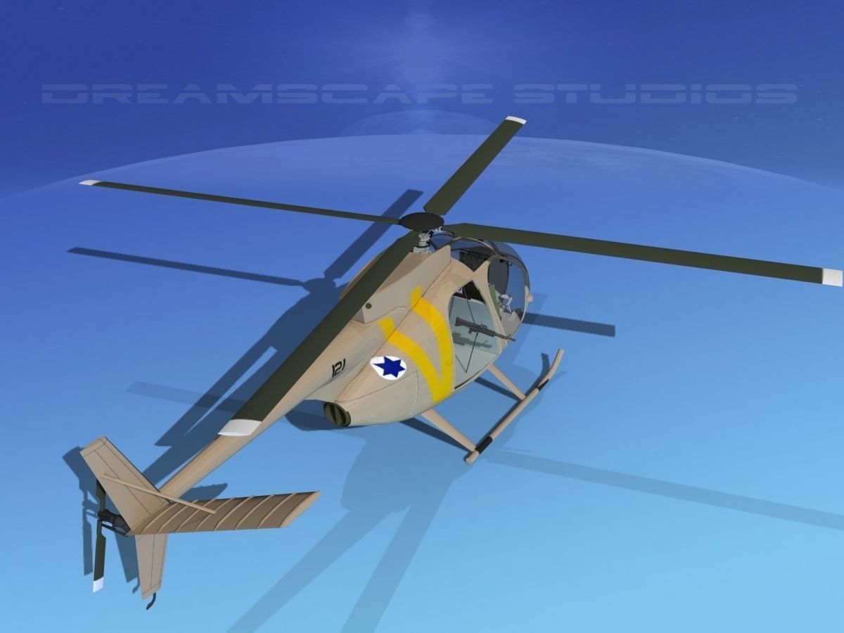 Hughes OH-6 Cayuse V07 3D model_6