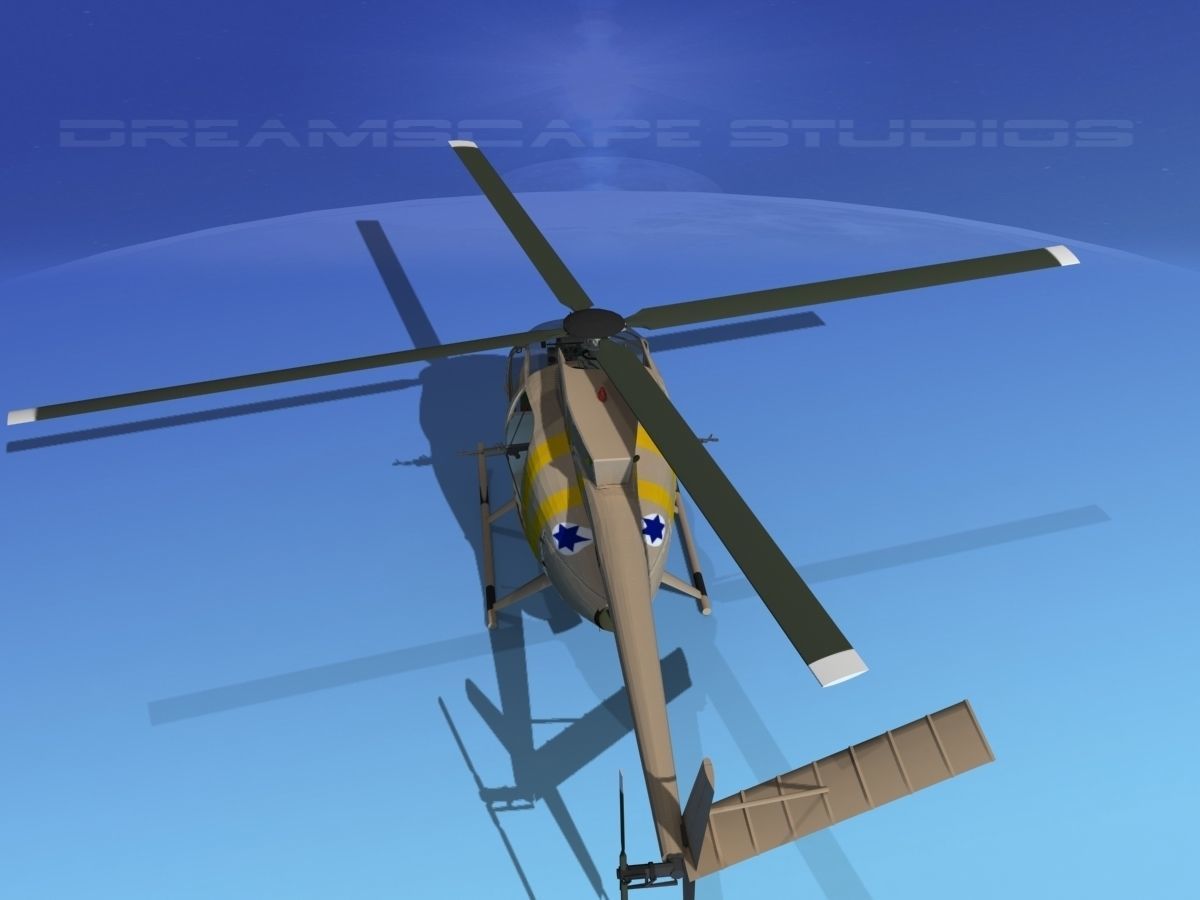 Hughes OH-6 Cayuse V07 3D model_7