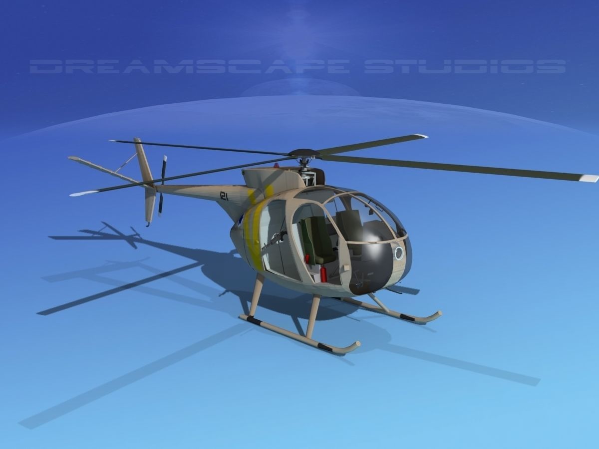 Hughes OH-6 Cayuse V07 3D model_3