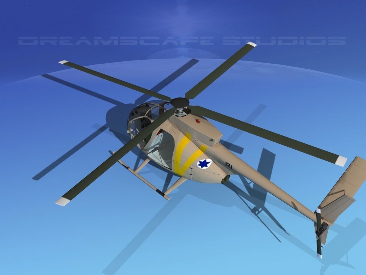 Hughes OH-6 Cayuse V07 3D model_8