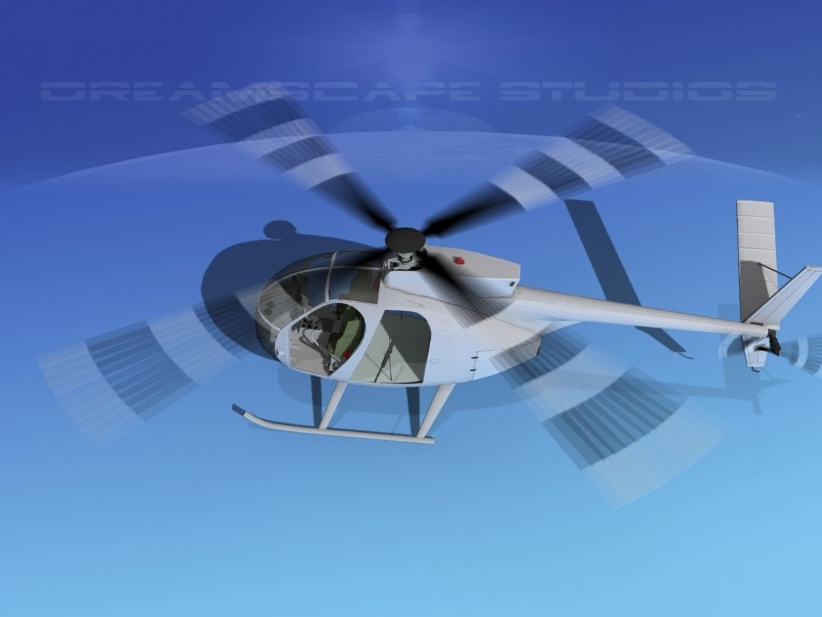 Hughes OH-6 Cayuse V07 3D model_15