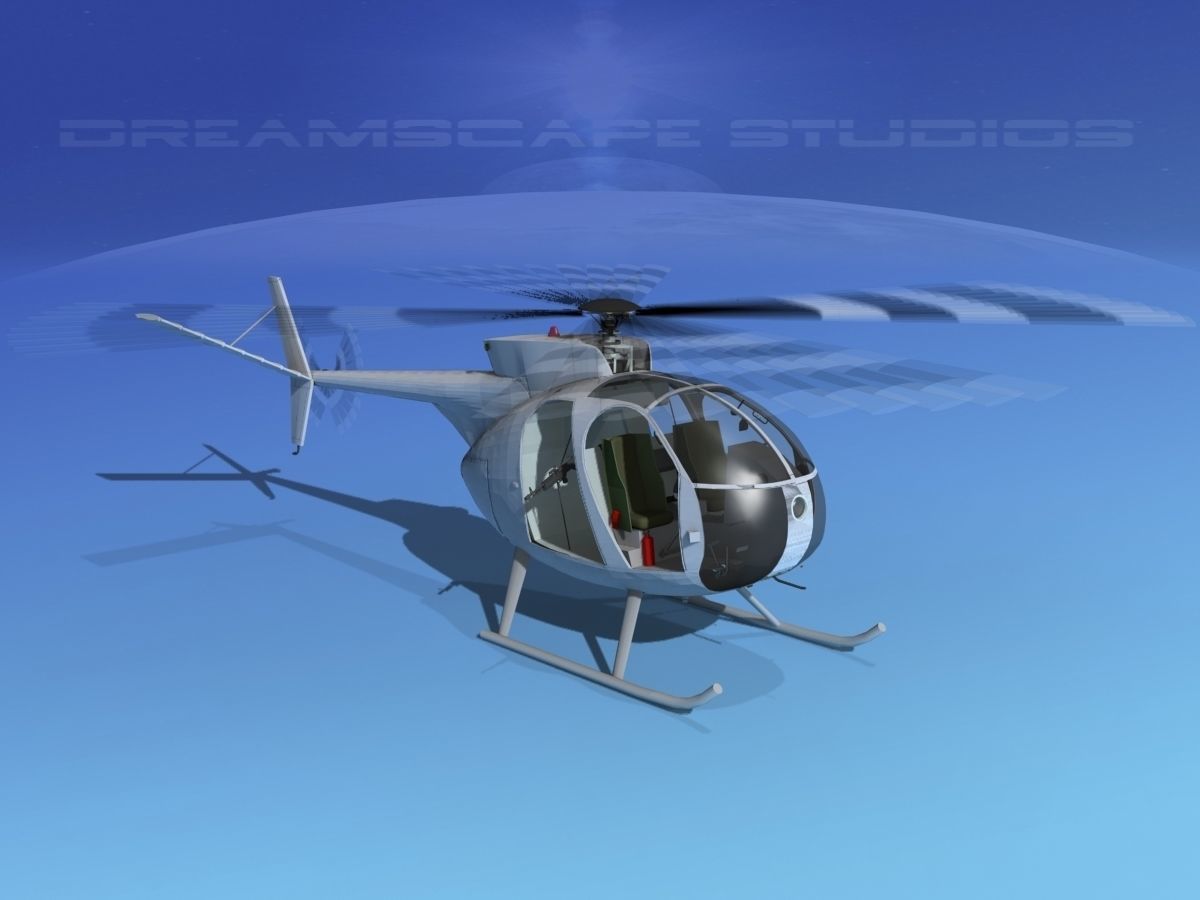 Hughes OH-6 Cayuse V07 3D model_14