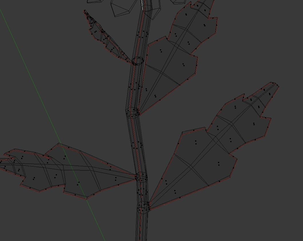 Chamomile lowpoly daisy Low-poly 3D model_11