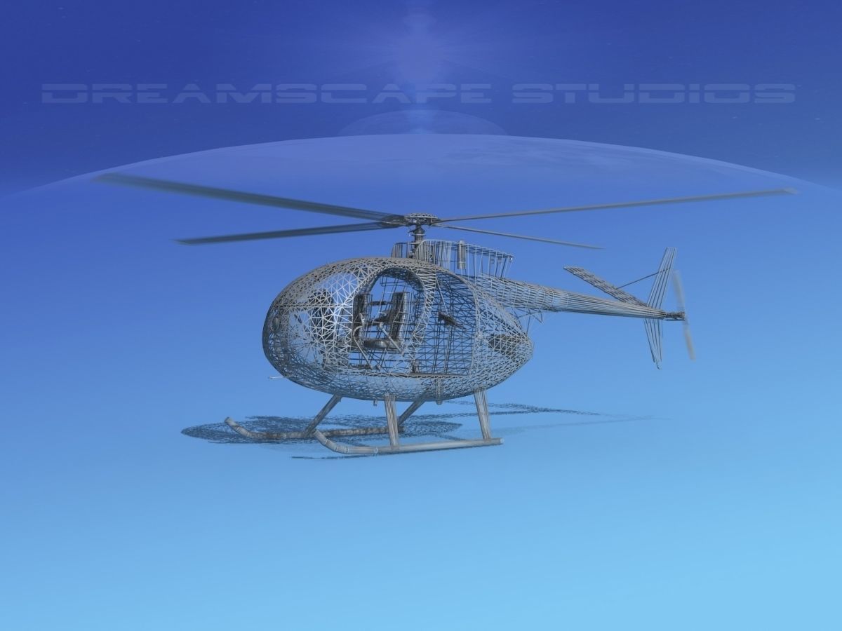 Hughes OH-6 Cayuse V10 3D model_17