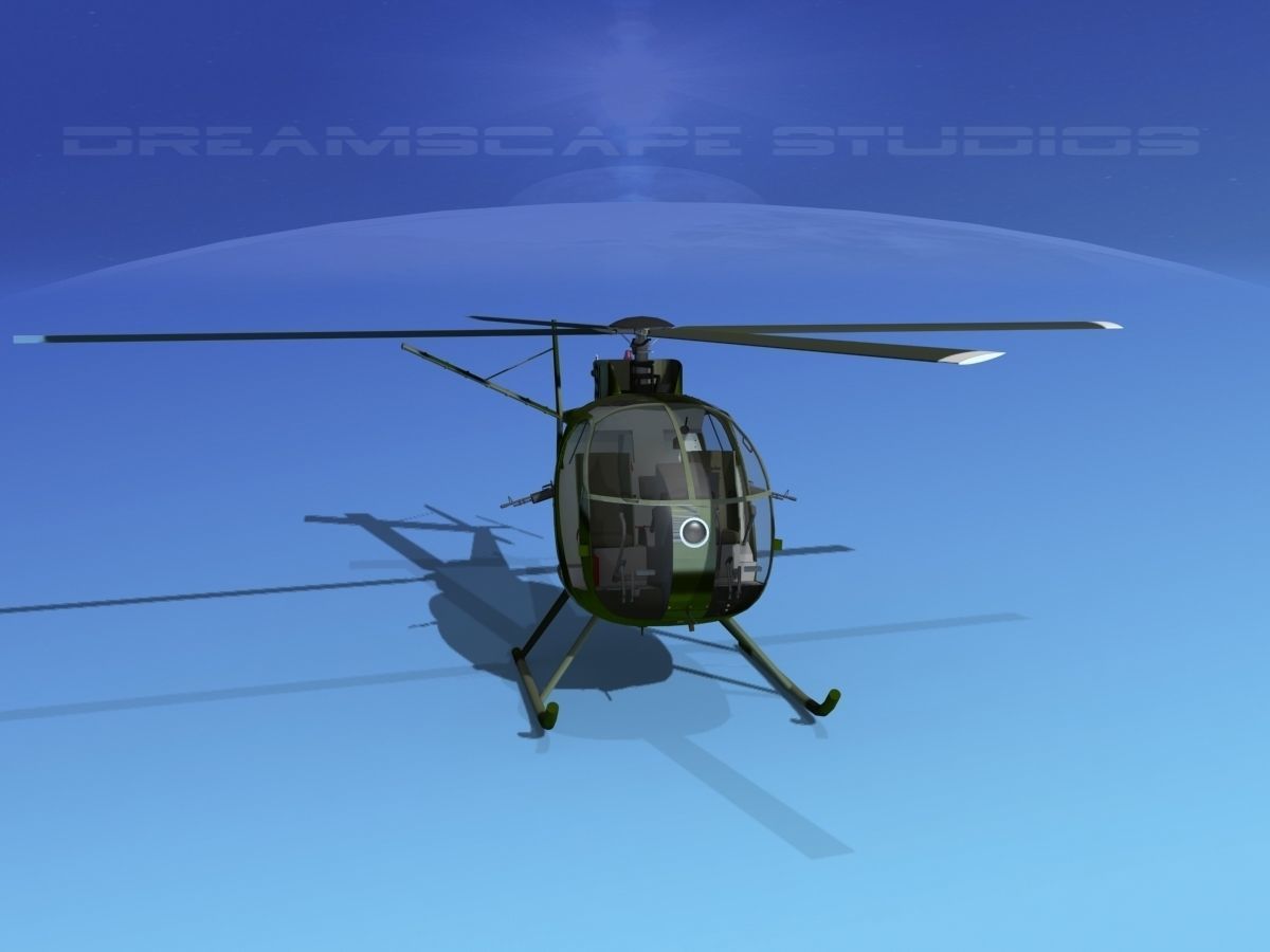 Hughes OH-6 Cayuse V10 3D model_2
