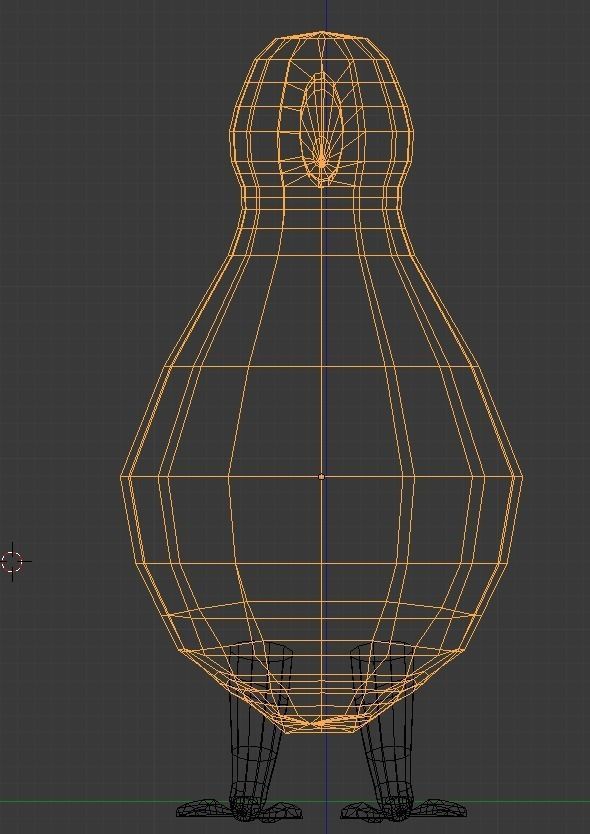 Puffin bird Low-poly 3D model_9