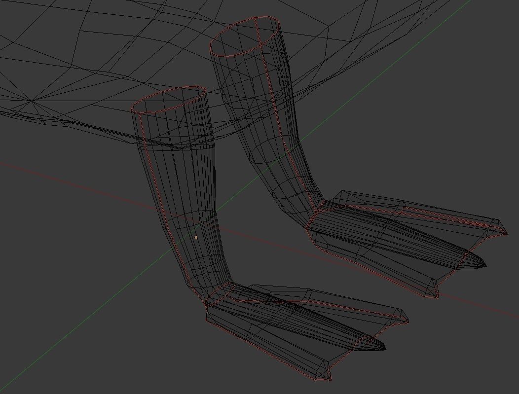 Puffin bird Low-poly 3D model_7