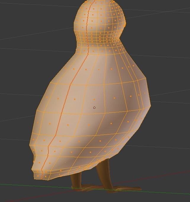 Puffin bird Low-poly 3D model_6