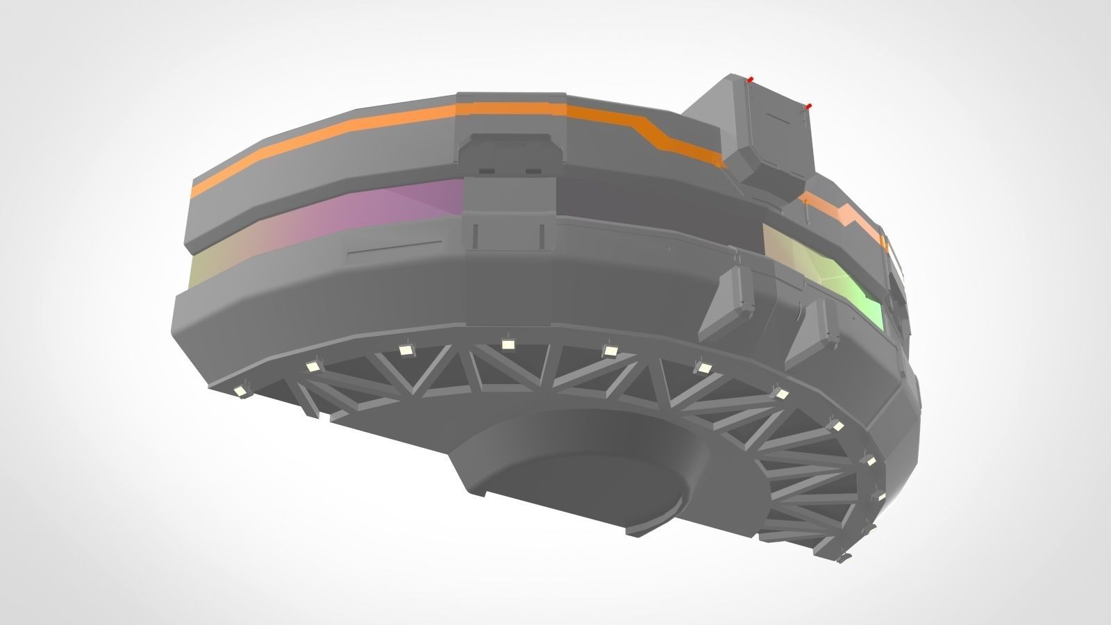 Sci-Fi architecture Elements collection 13 3D model_72