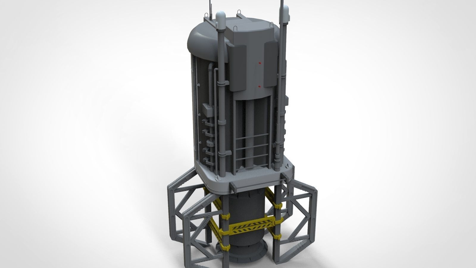 Sci-Fi architecture Elements collection 13 3D model_51