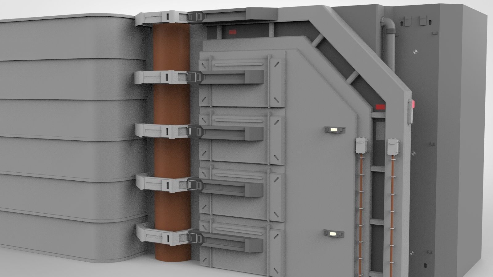 Sci-Fi architecture Elements collection 13 3D model_59