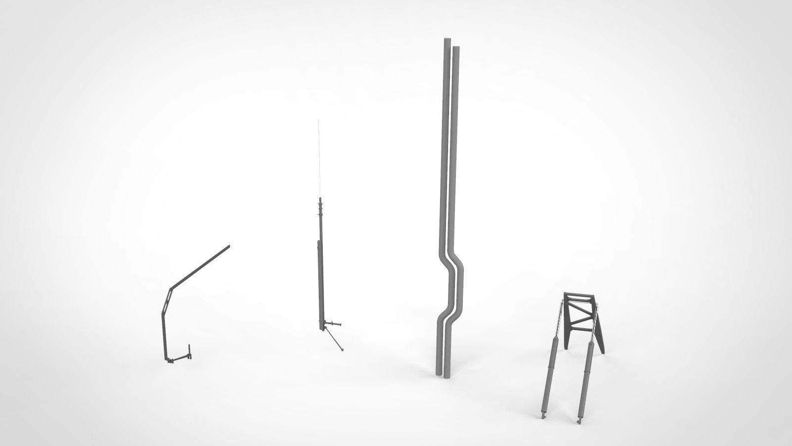 Sci-Fi architecture Elements collection 13 3D model_74