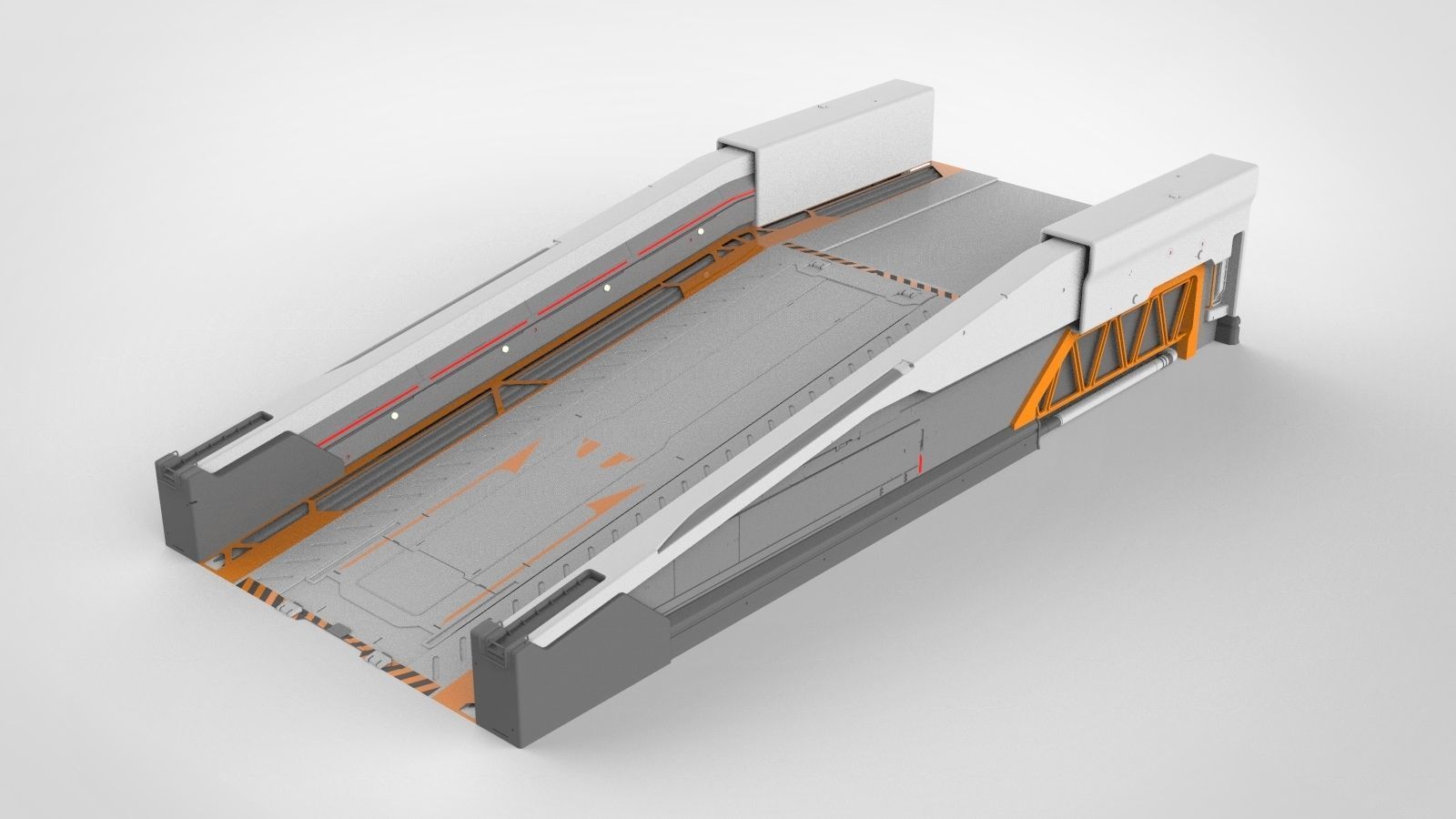 Sci-Fi architecture Elements collection 13 3D model_2