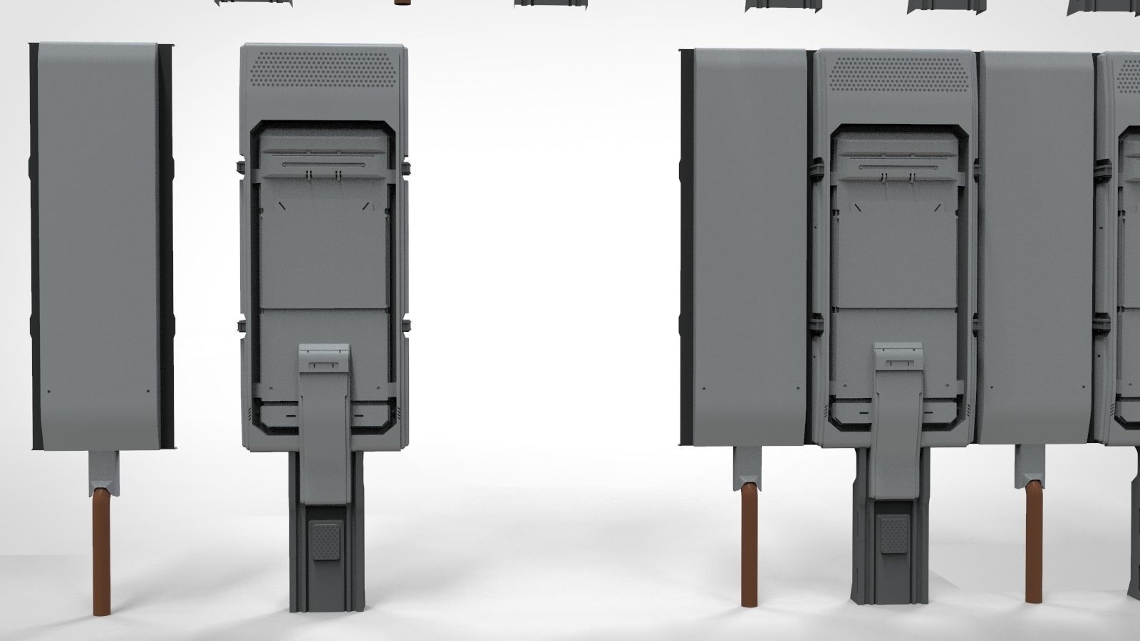 Sci-Fi architecture Elements collection 13 3D model_50