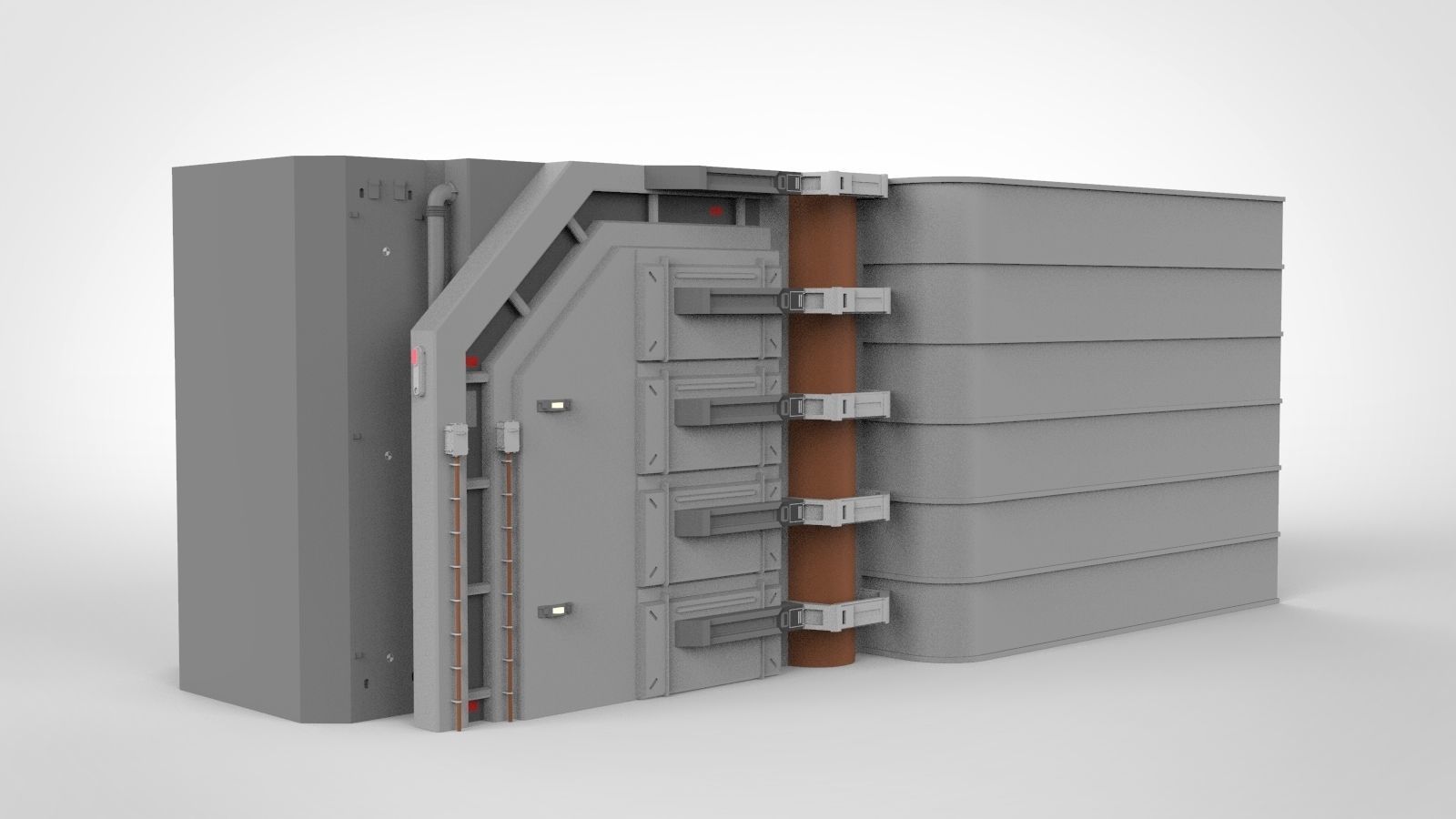 Sci-Fi architecture Elements collection 13 3D model_58