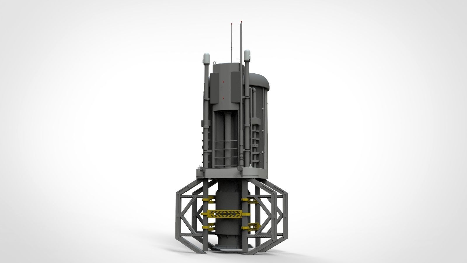 Sci-Fi architecture Elements collection 13 3D model_52