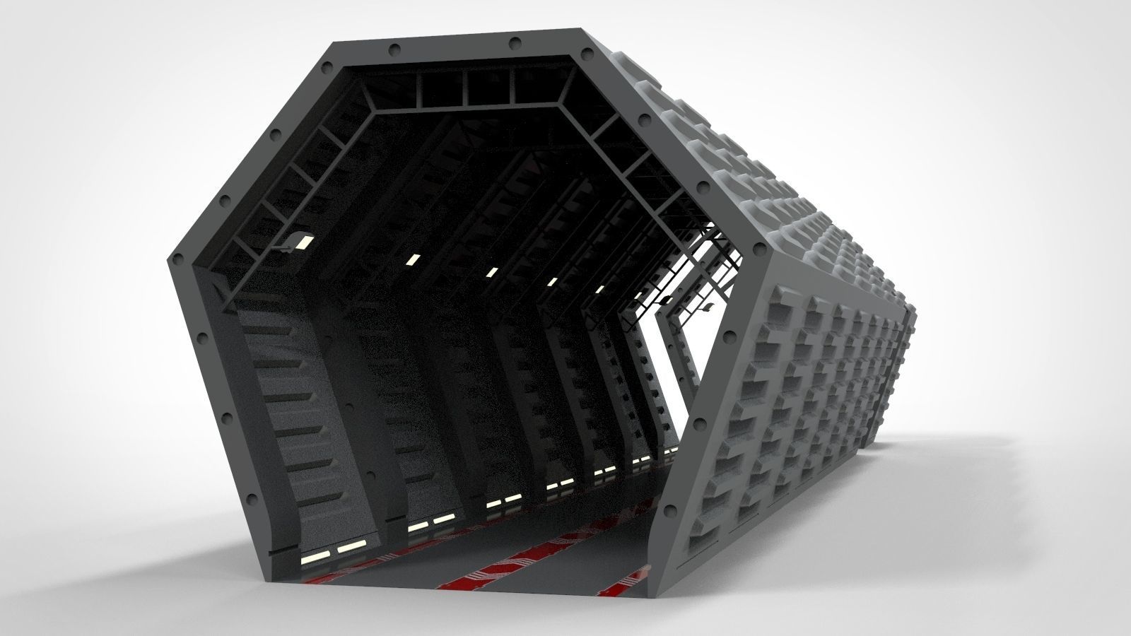 Sci-Fi architecture Elements collection 13 3D model_38