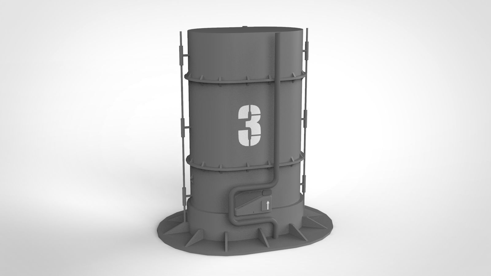 Sci-Fi architecture Elements collection 13 3D model_73