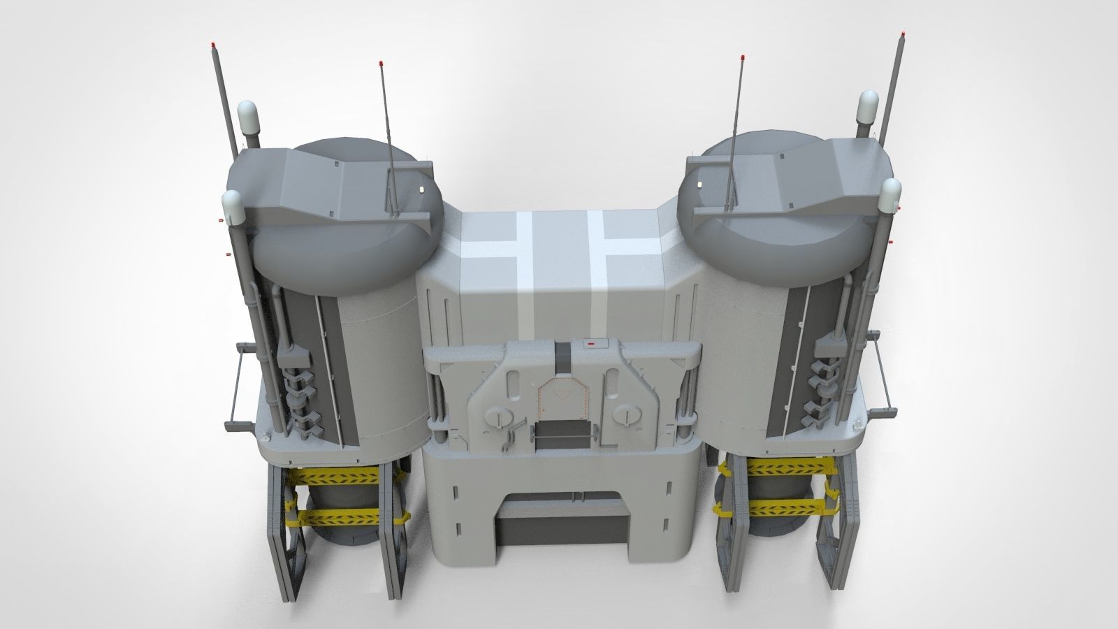 Sci-Fi architecture Elements collection 13 3D model_34