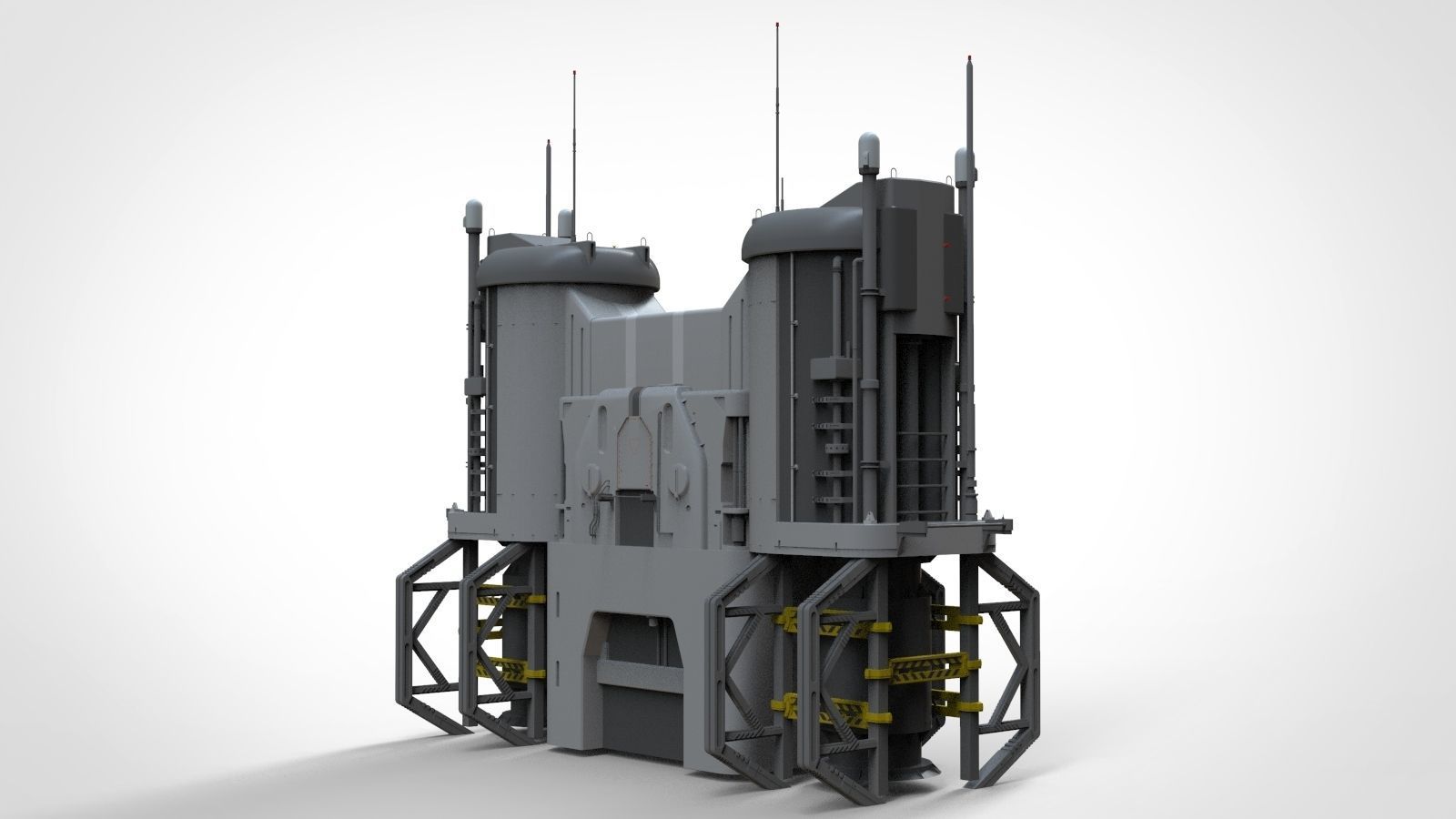 Sci-Fi architecture Elements collection 13 3D model_33