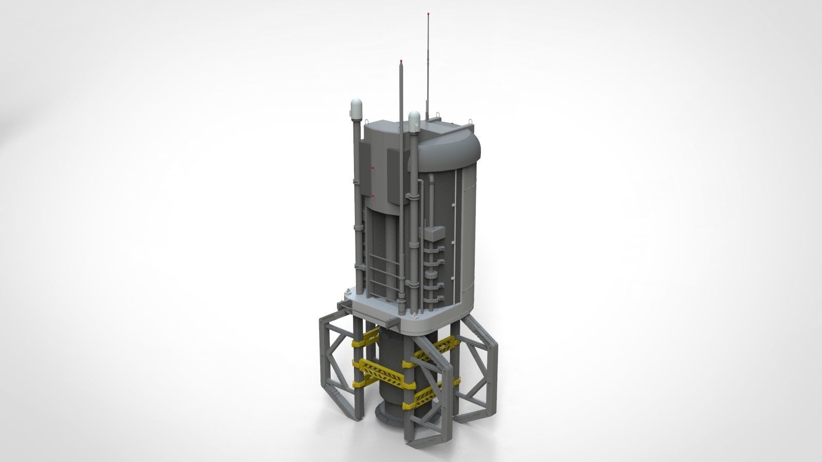 Sci-Fi architecture Elements collection 13 3D model_53