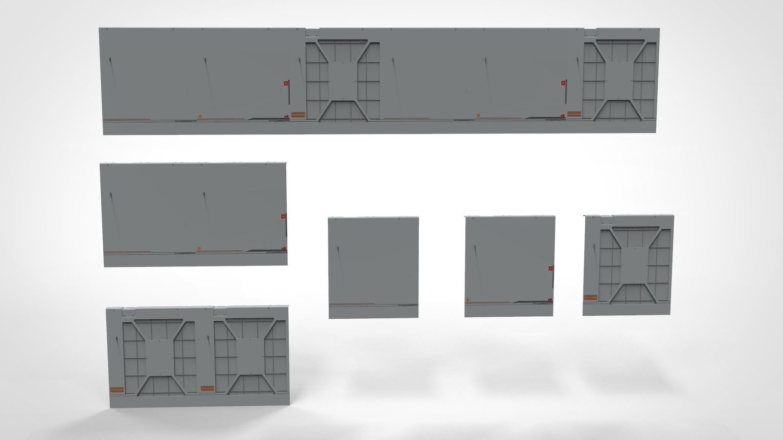 Sci-Fi architecture Elements collection 13 3D model_24