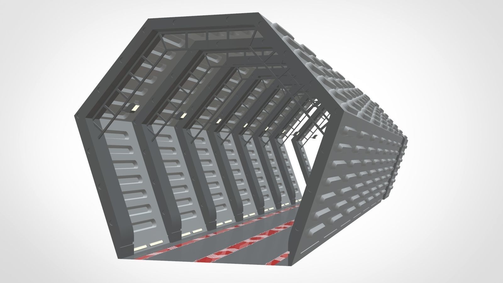 Sci-Fi architecture Elements collection 13 3D model_37