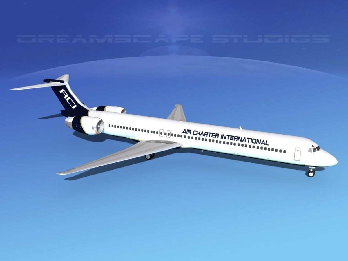 McDonnell Douglas MD83 Air Charter Intl 3D model_7