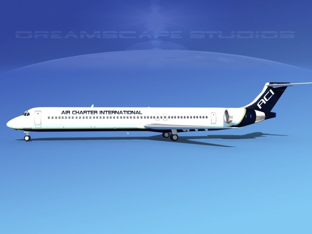 McDonnell Douglas MD83 Air Charter Intl 3D model_1