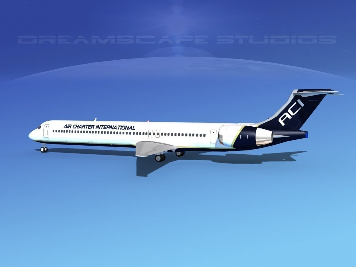 McDonnell Douglas MD83 Air Charter Intl 3D model_2