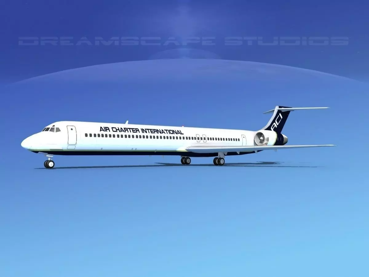 McDonnell Douglas MD83 Air Charter Intl 3D model_0