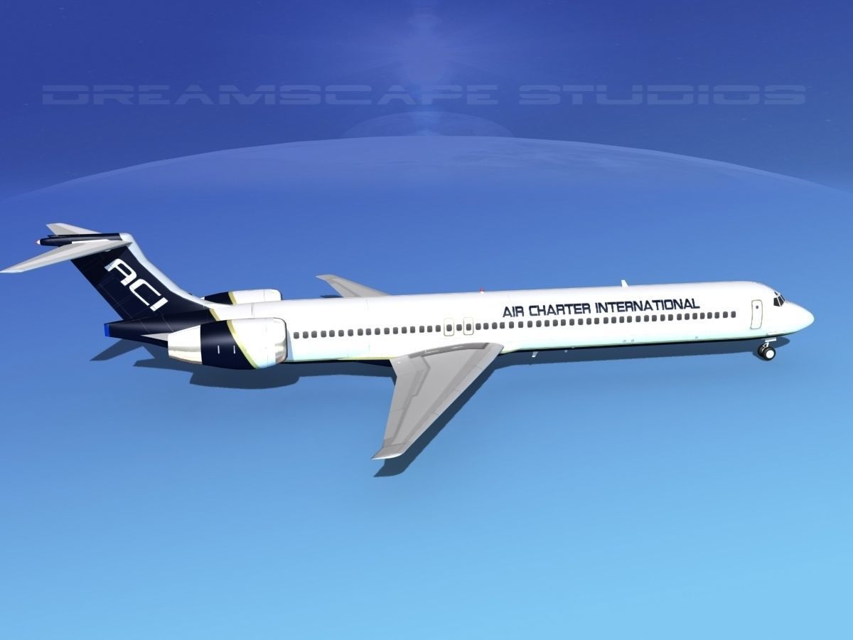 McDonnell Douglas MD83 Air Charter Intl 3D model_6